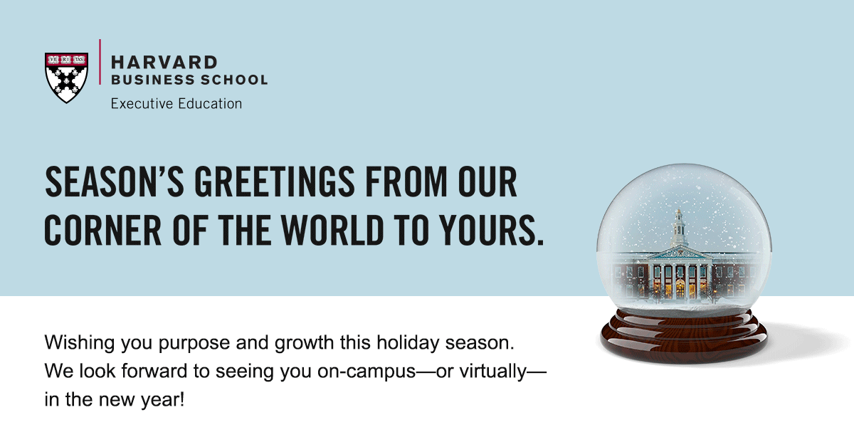 holiday message with snow globe